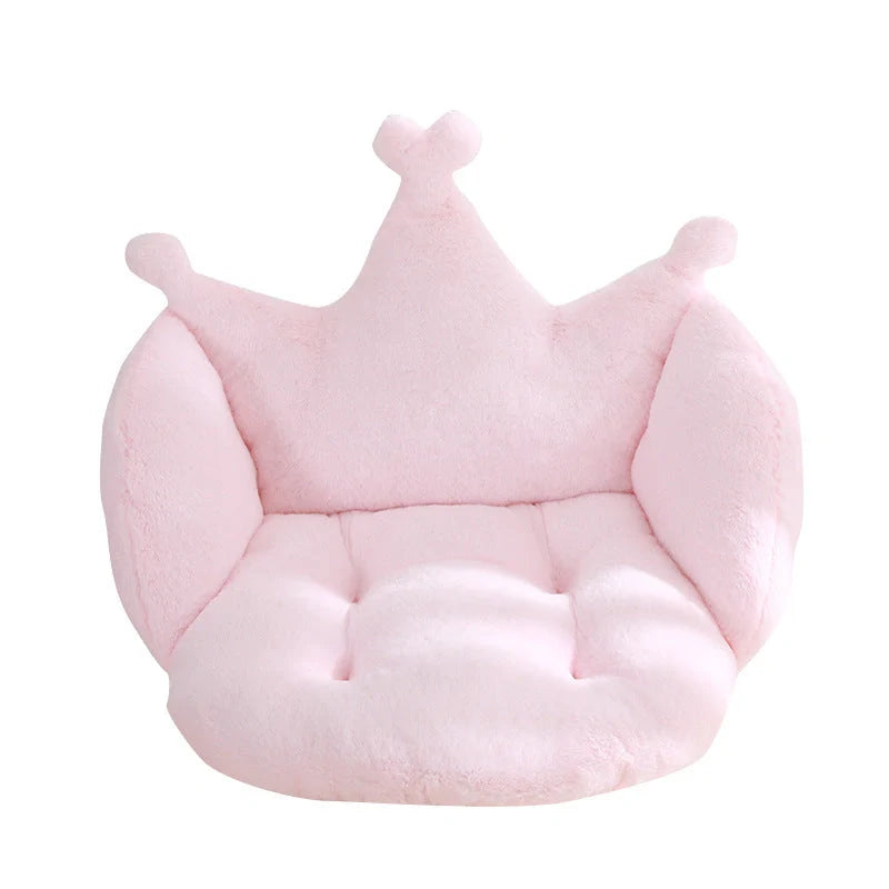Imitation rabbit plush floor mat in modern design, available in six colours