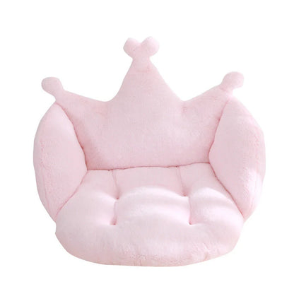 Imitation rabbit plush floor mat in modern design, available in six colours