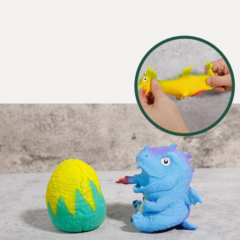 Flip & Reveal Dinosaur Egg - Soft, Squishy Interactive Music Toy with Vibrant Colours