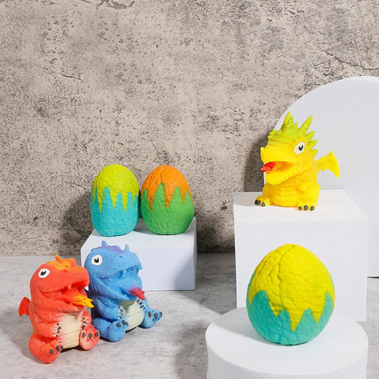 Flip & Reveal Dinosaur Egg - Soft, Squishy Interactive Music Toy with Vibrant Colours