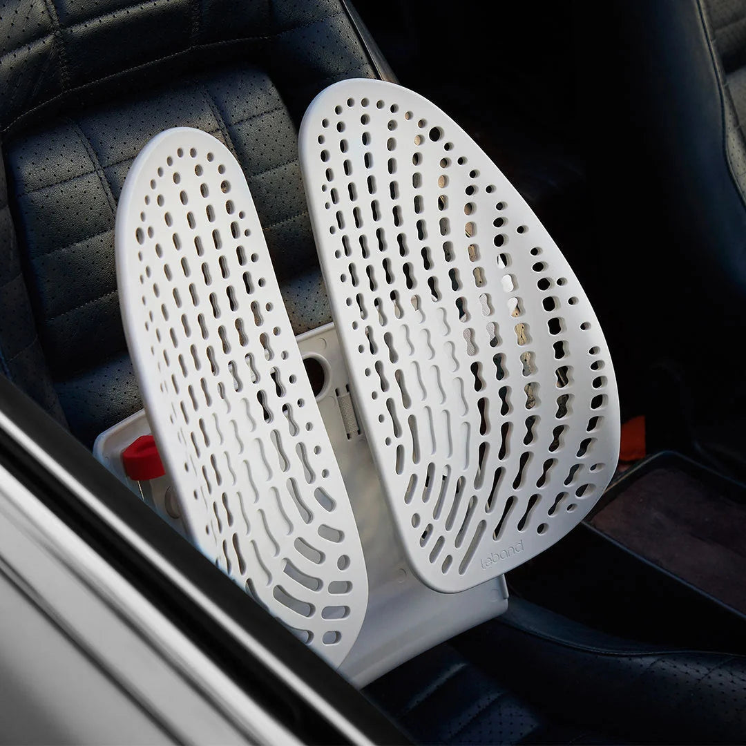 Adjustable car chair lumbar support cushion with ventilated mesh for office and home use