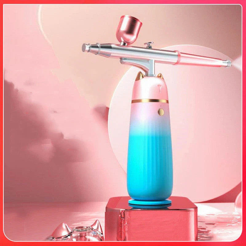 Portable High-Pressure Oxygen Infusion Device for hydrating and revitalising the skin