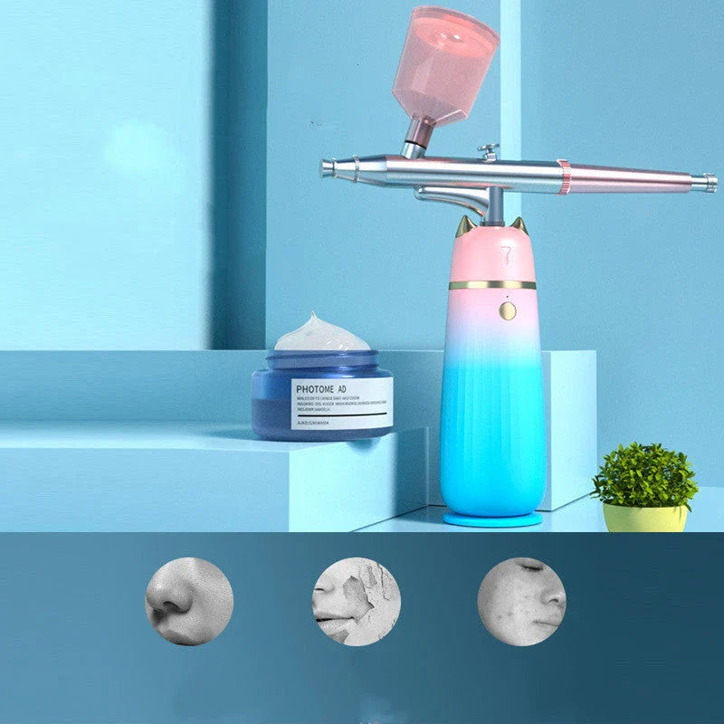 Portable High-Pressure Oxygen Infusion Device for hydrating and revitalising the skin
