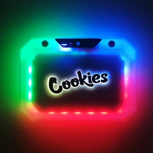 Illuminating Cigarette Storage Tray with Colour-Changing LED Lights and Acrylic Construction