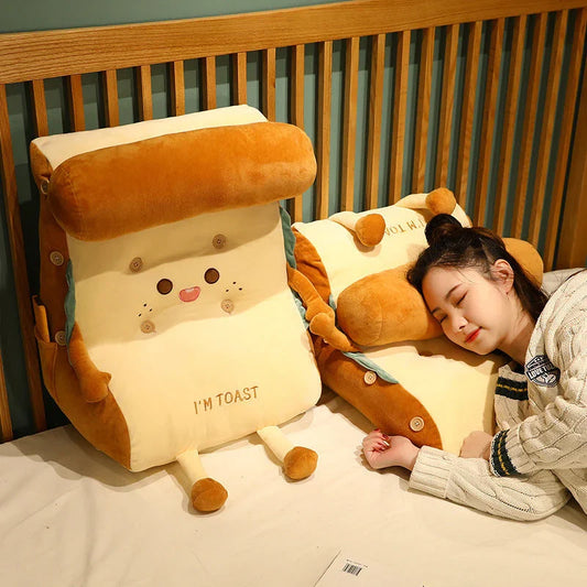 Comfy Bedside Cushion Back Pillow with Neck Support - Soft Plush Cushion for Relaxation in Bedroom, Living Room, or Office