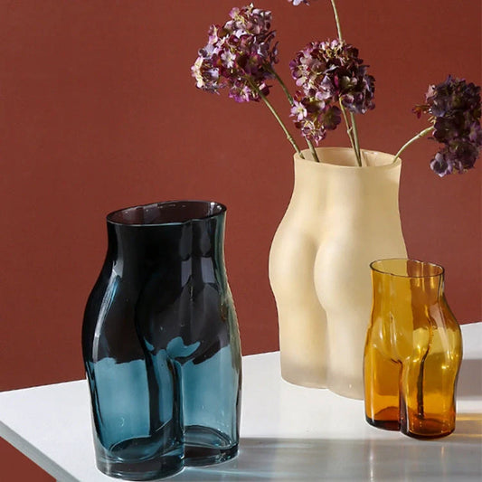 European style character floral vase for table decor