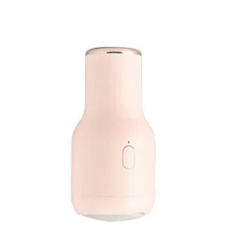 Electric Foot File Grinder in pink, blue, and white with USB charging cable