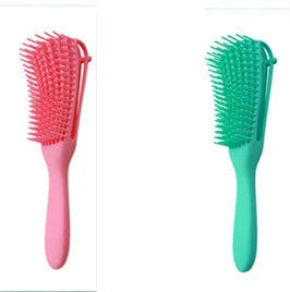 Knotted Haircut Massage Octopus Curling Comb in various colors for detangling and styling hair