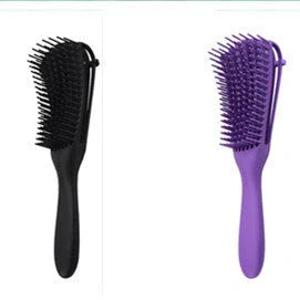 Knotted Haircut Massage Octopus Curling Comb in various colors for detangling and styling hair