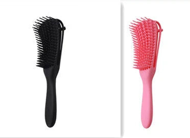 Knotted Haircut Massage Octopus Curling Comb in various colors for detangling and styling hair