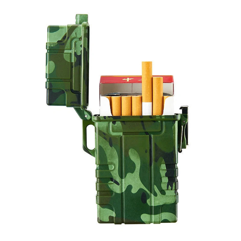 Outdoor portable sealed waterproof cigarette lighter in various colours