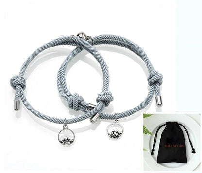 Handcrafted Ancient Silver Love Bracelet for Couples - Adjustable design, premium materials, and timeless elegance inspired by British traditions