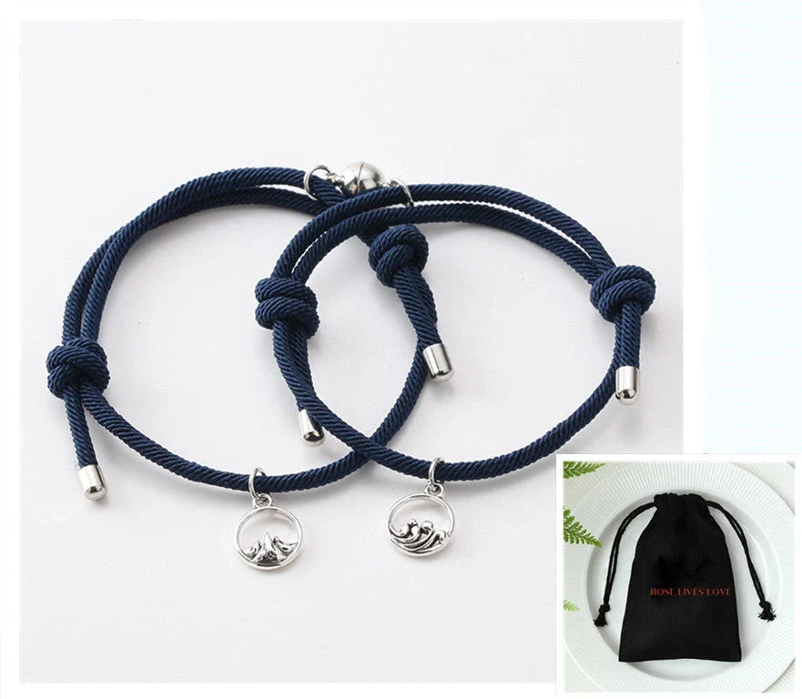Handcrafted Ancient Silver Love Bracelet for Couples - Adjustable design, premium materials, and timeless elegance inspired by British traditions