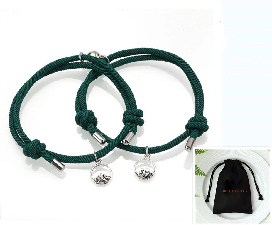Handcrafted Ancient Silver Love Bracelet for Couples - Adjustable design, premium materials, and timeless elegance inspired by British traditions