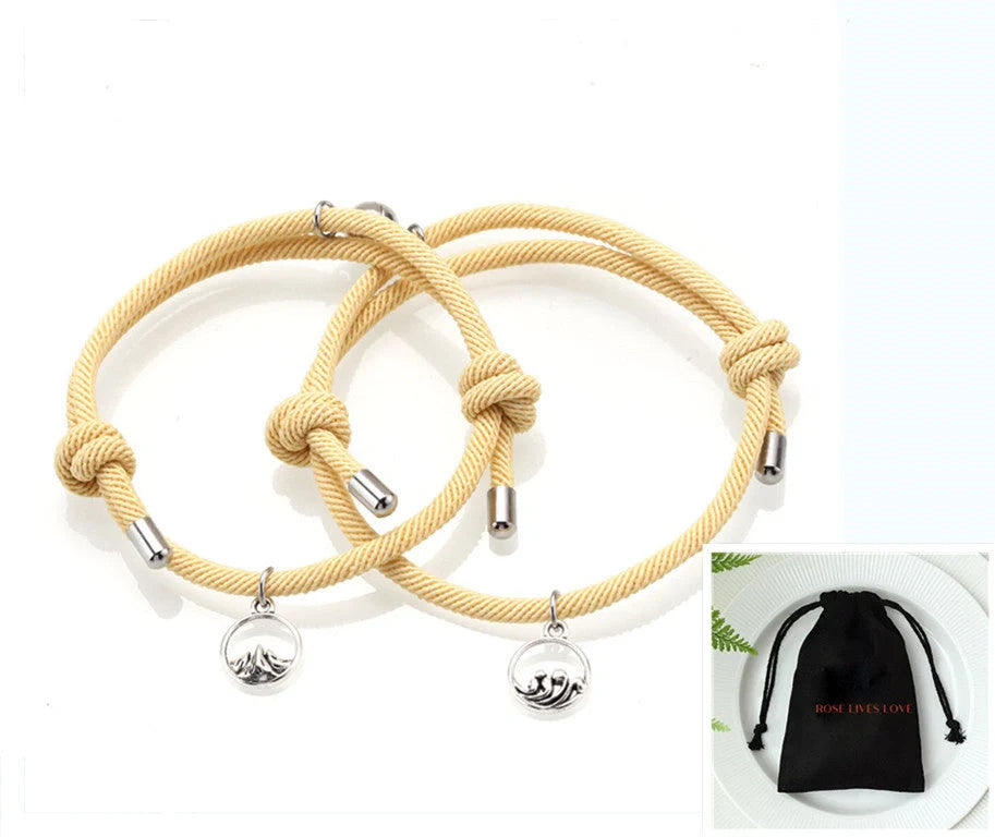 Handcrafted Ancient Silver Love Bracelet for Couples - Adjustable design, premium materials, and timeless elegance inspired by British traditions