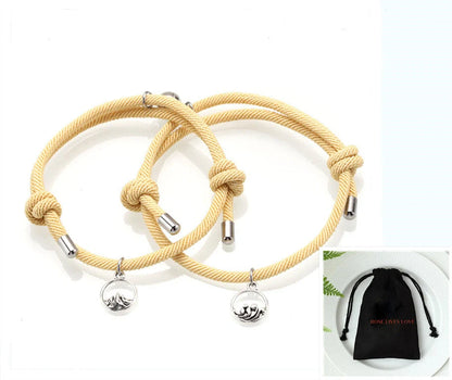 Handcrafted Ancient Silver Love Bracelet for Couples - Adjustable design, premium materials, and timeless elegance inspired by British traditions