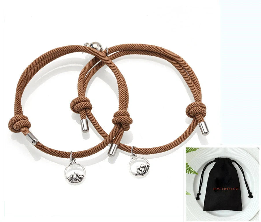 Handcrafted Ancient Silver Love Bracelet for Couples - Adjustable design, premium materials, and timeless elegance inspired by British traditions