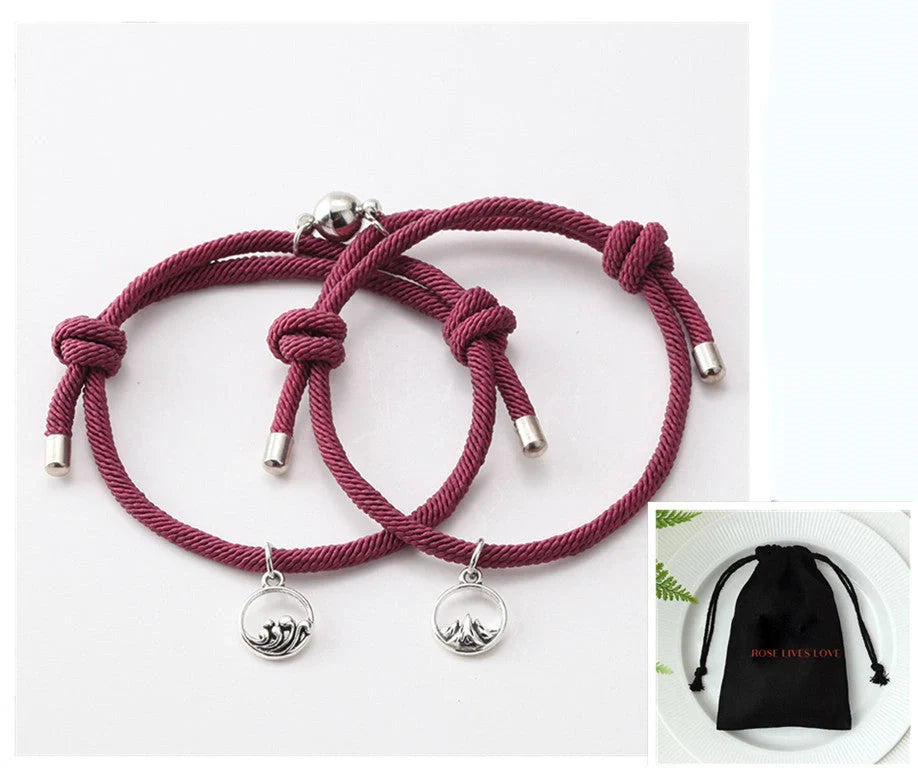 Handcrafted Ancient Silver Love Bracelet for Couples - Adjustable design, premium materials, and timeless elegance inspired by British traditions