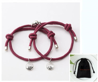 Handcrafted Ancient Silver Love Bracelet for Couples - Adjustable design, premium materials, and timeless elegance inspired by British traditions