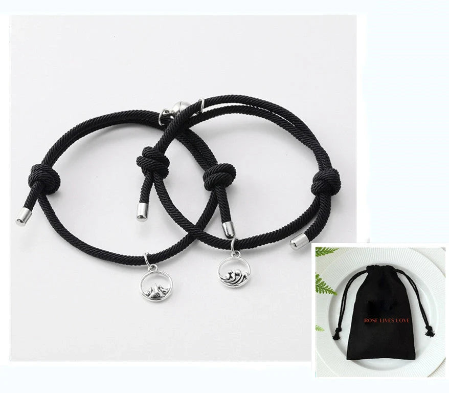 Handcrafted Ancient Silver Love Bracelet for Couples - Adjustable design, premium materials, and timeless elegance inspired by British traditions