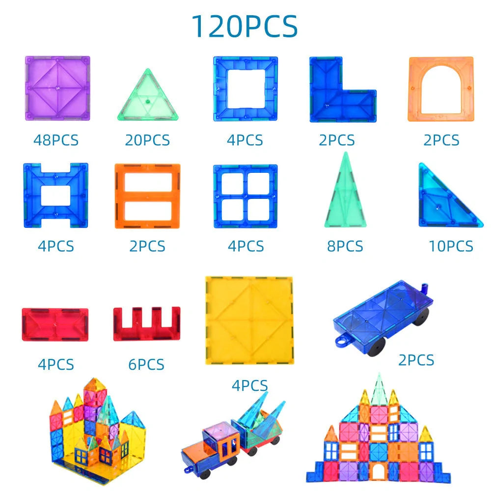 Magnetic Tiles Building Blocks for creative construction and learning
