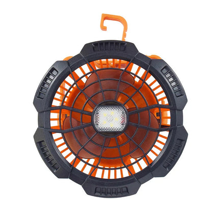 Multifunction LED lighting fan with remote control, suitable for home, garden, and outdoor use