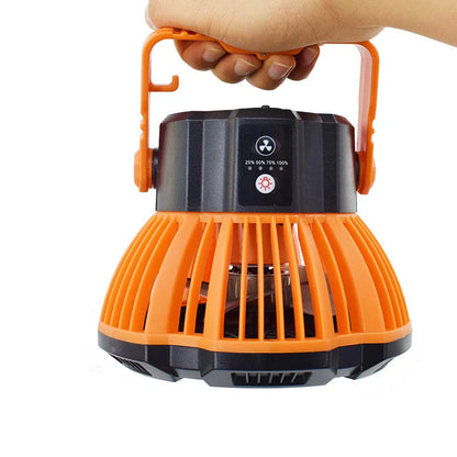 Multifunction LED lighting fan with remote control, suitable for home, garden, and outdoor use