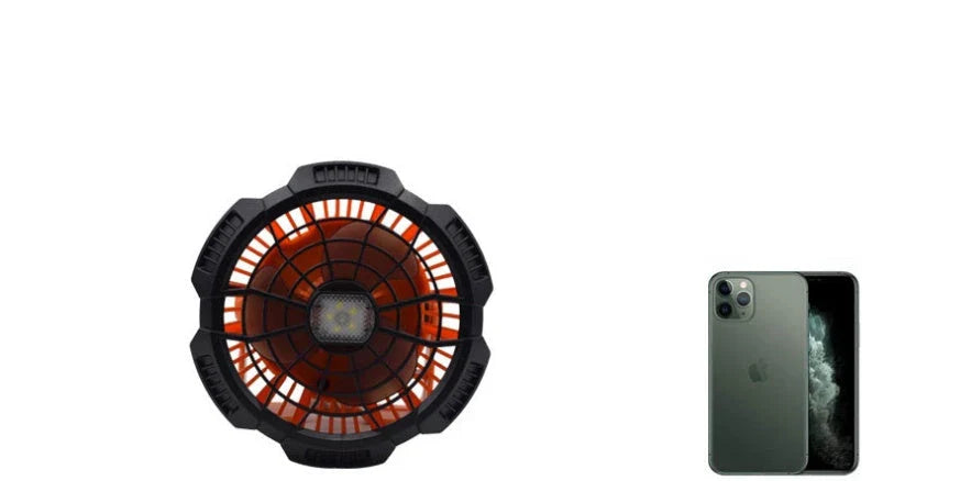 Multifunction LED lighting fan with remote control, suitable for home, garden, and outdoor use