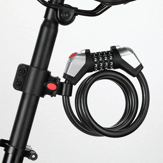 Bicycle Anti-theft 4-digit Code Lock with reflective strips and light alloy core