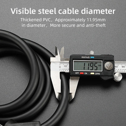 Bicycle Anti-theft 4-digit Code Lock with reflective strips and light alloy core