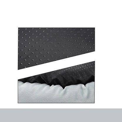 Cosy luxury indoor pet bed for cats and dogs, featuring soft vegan faux shag fur and deep crevices for burrowing comfort