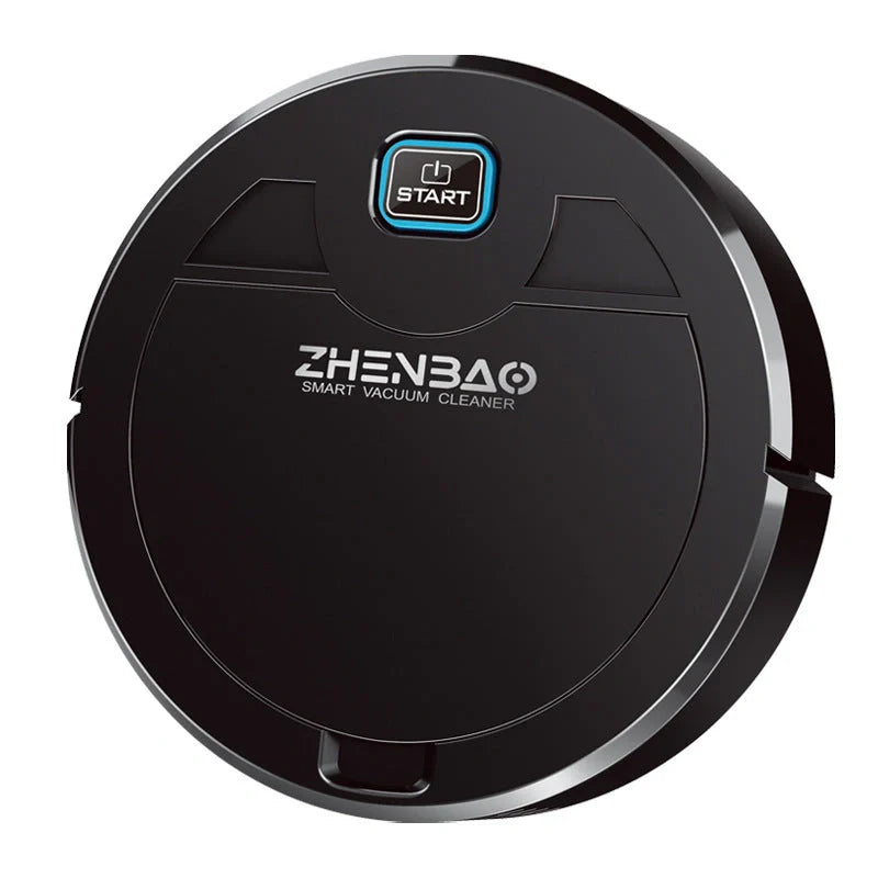 Slim robot vacuum cleaner with UV lamp for pet hairs and hard floors