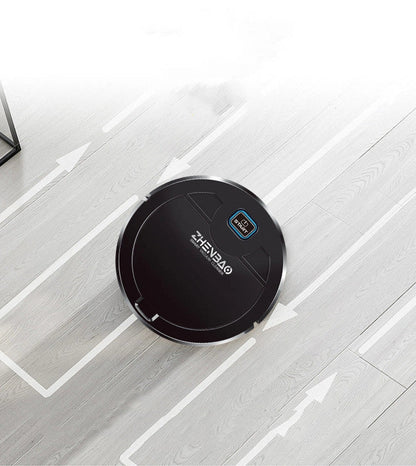 Slim robot vacuum cleaner with UV lamp for pet hairs and hard floors
