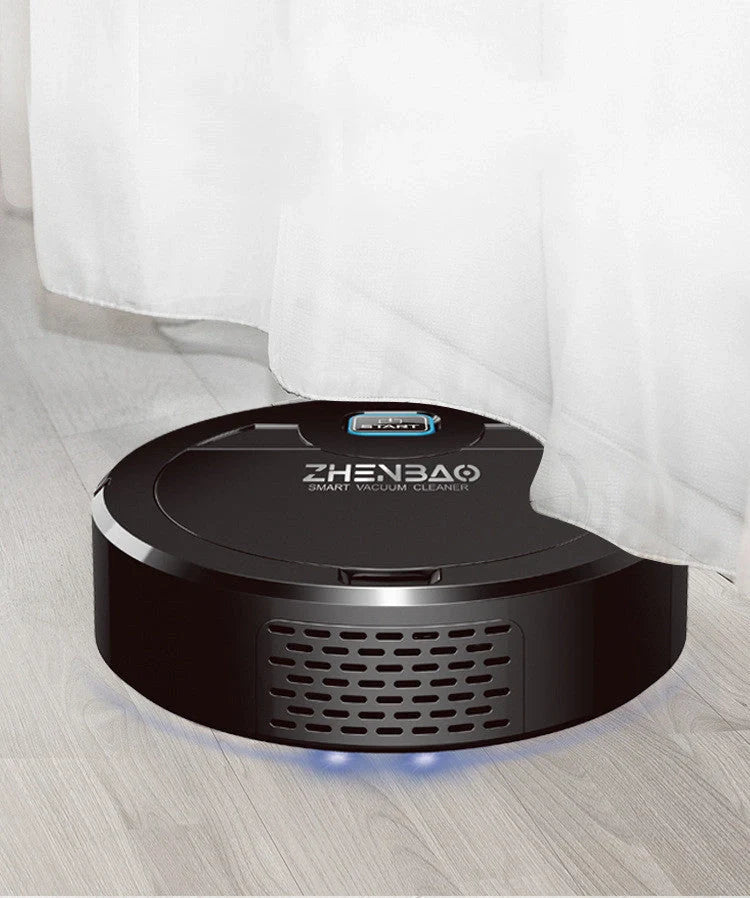 Slim robot vacuum cleaner with UV lamp for pet hairs and hard floors