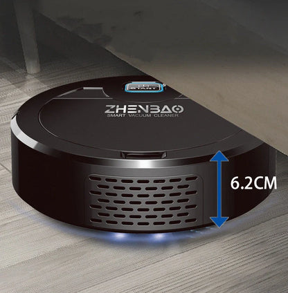 Slim robot vacuum cleaner with UV lamp for pet hairs and hard floors