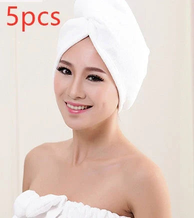 Luxury microfibre hair drying cap with absorbent and quick-drying properties, available in various colours