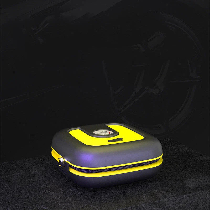 Premium Portable Car Air Pump with Preset Tyre Pressure Settings and Rapid Inflation Capabilities