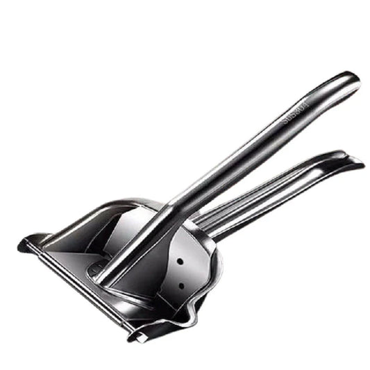 Premium stainless steel manual juicer with versatile juicing capabilities, designed to efficiently extract nutrient-rich juices from a variety of fruits and vegetables.