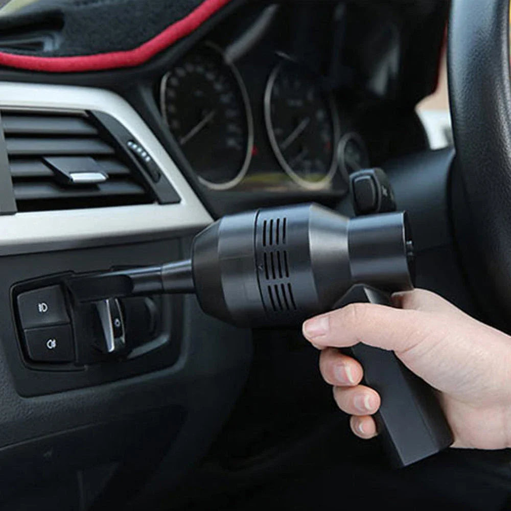 Cordless vacuum cleaner with powerful suction for removing dust and lint from household surfaces
