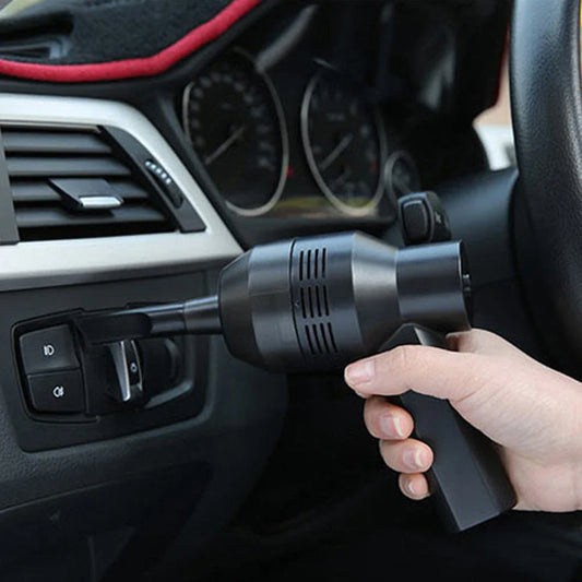 Cordless vacuum cleaner with powerful suction for removing dust and lint from household surfaces
