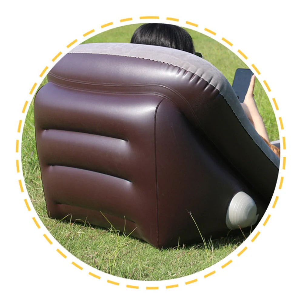 Automatic air mattress for camping with quick inflation feature