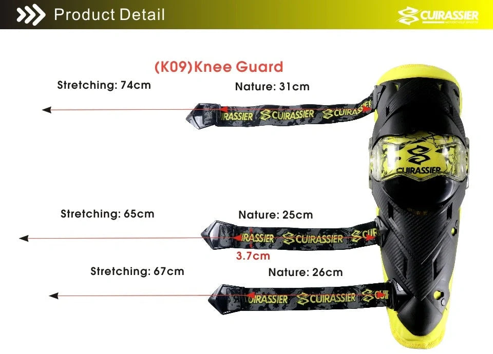 Motorcycle Elbow Protector with ventilation system and adjustable straps