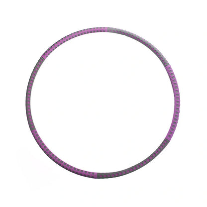 Adjustable stainless steel fitness hoop for weight loss and body toning with thick sponge padding