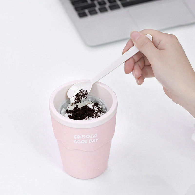 Slushy Mug Magic Slush Ice Maker in pink, blue, or set for quick frozen treats