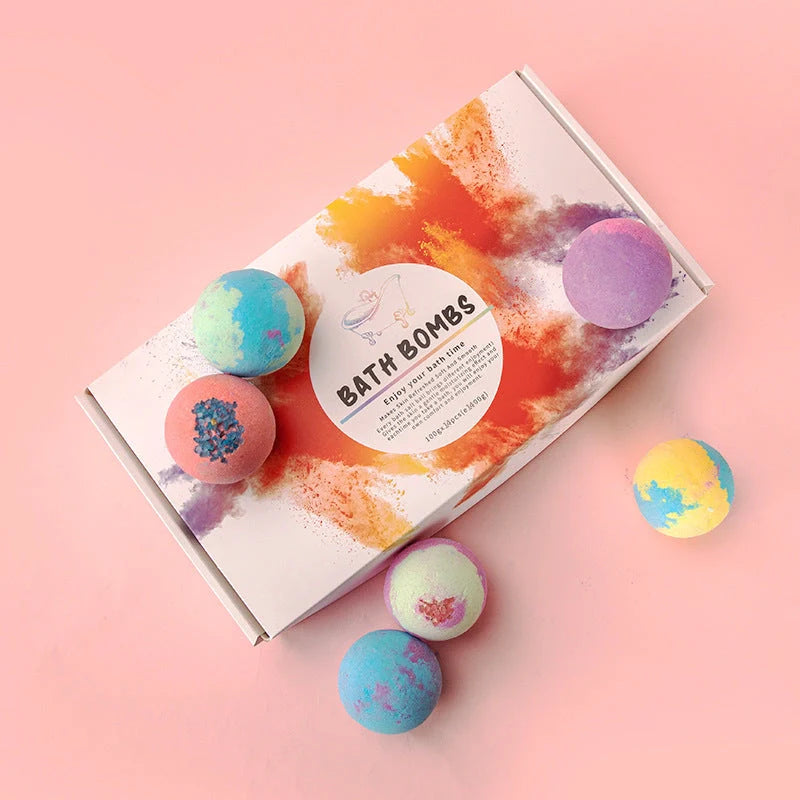 14-piece explosive salt ball gift box with varied fragrances for relaxing baths