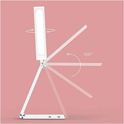 Sleek wireless charging desk lamp with adjustable brightness, color temperature, and aluminium alloy construction
