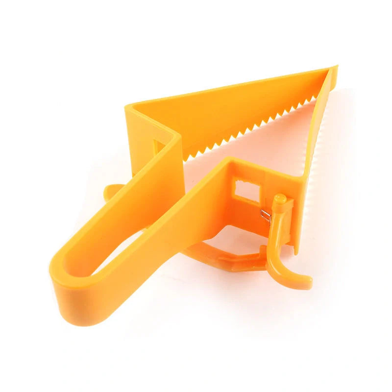 Adjustable Cake Divider Slicer in vibrant orange for even cake portions