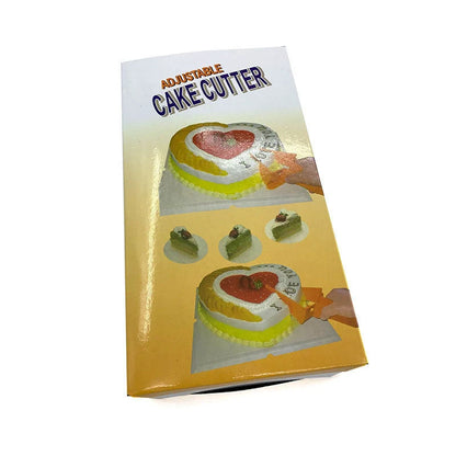 Adjustable Cake Divider Slicer in vibrant orange for even cake portions