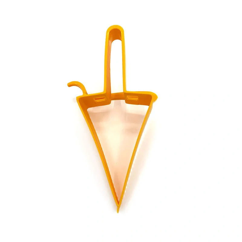 Adjustable Cake Divider Slicer in vibrant orange for even cake portions