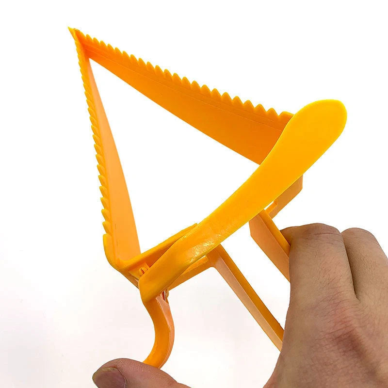 Adjustable Cake Divider Slicer in vibrant orange for even cake portions